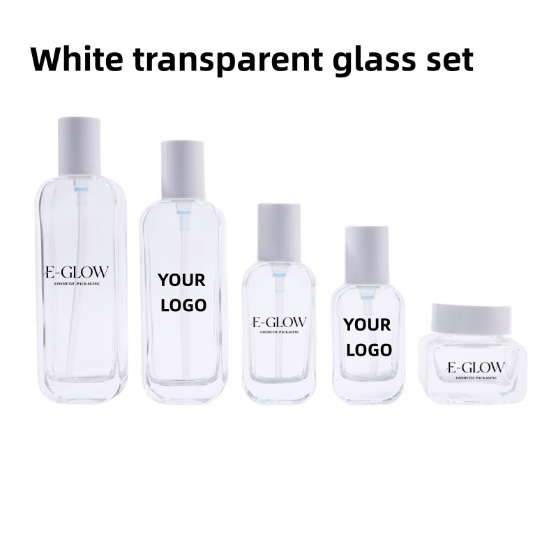 Luxury Skincare & Spa - 【Logotipo Personalizado】1 Pieza Envase de Vidrio