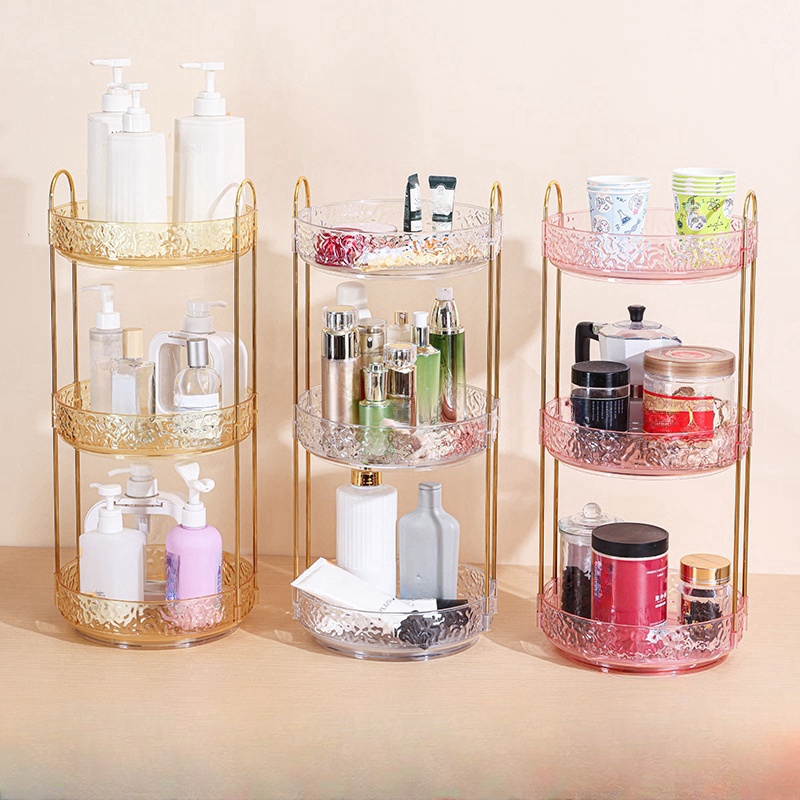 Luxury Skincare Containers - Caja de almacenamiento de cosméticos giratoria