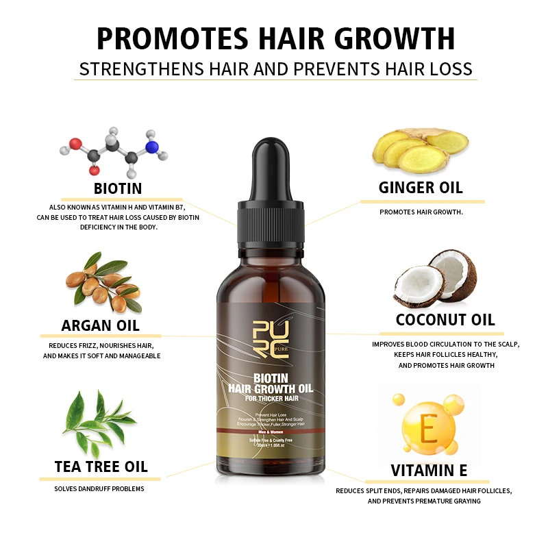 PURC-aceite de biotina para el - Epidermal Growth Factor reseña y precio