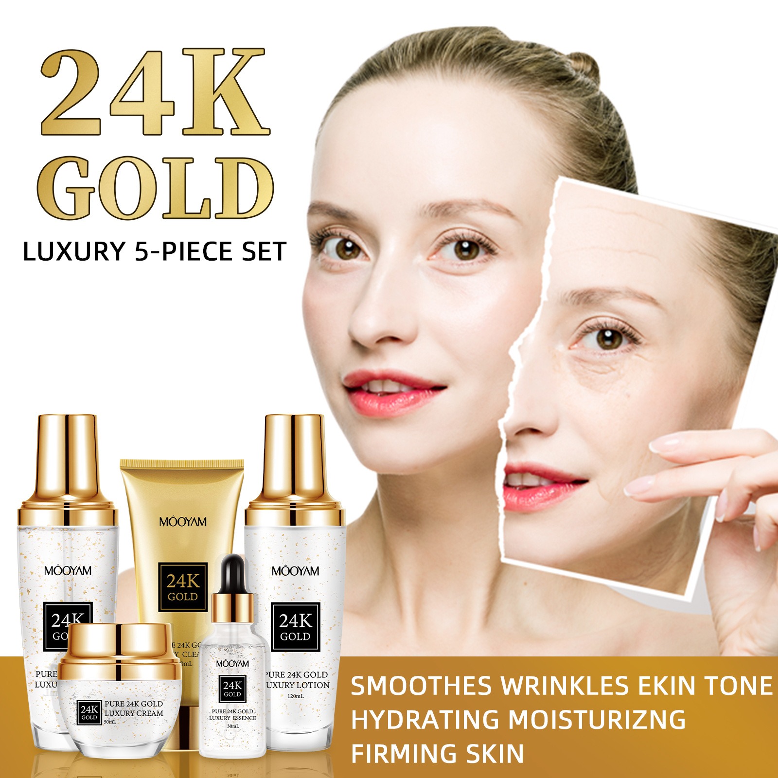Juego hidratante antiarrugas d - Luxury Skincare Lines reseña y precio
