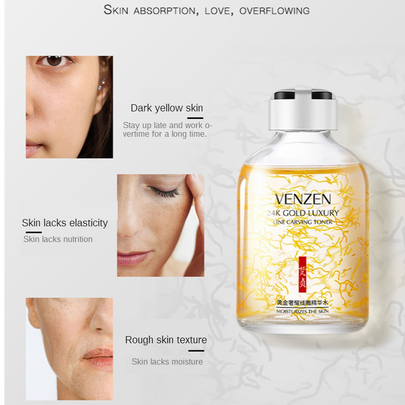 Sérum hidratante de oro de 24K - Luxury Skincare Lines reseña y precio