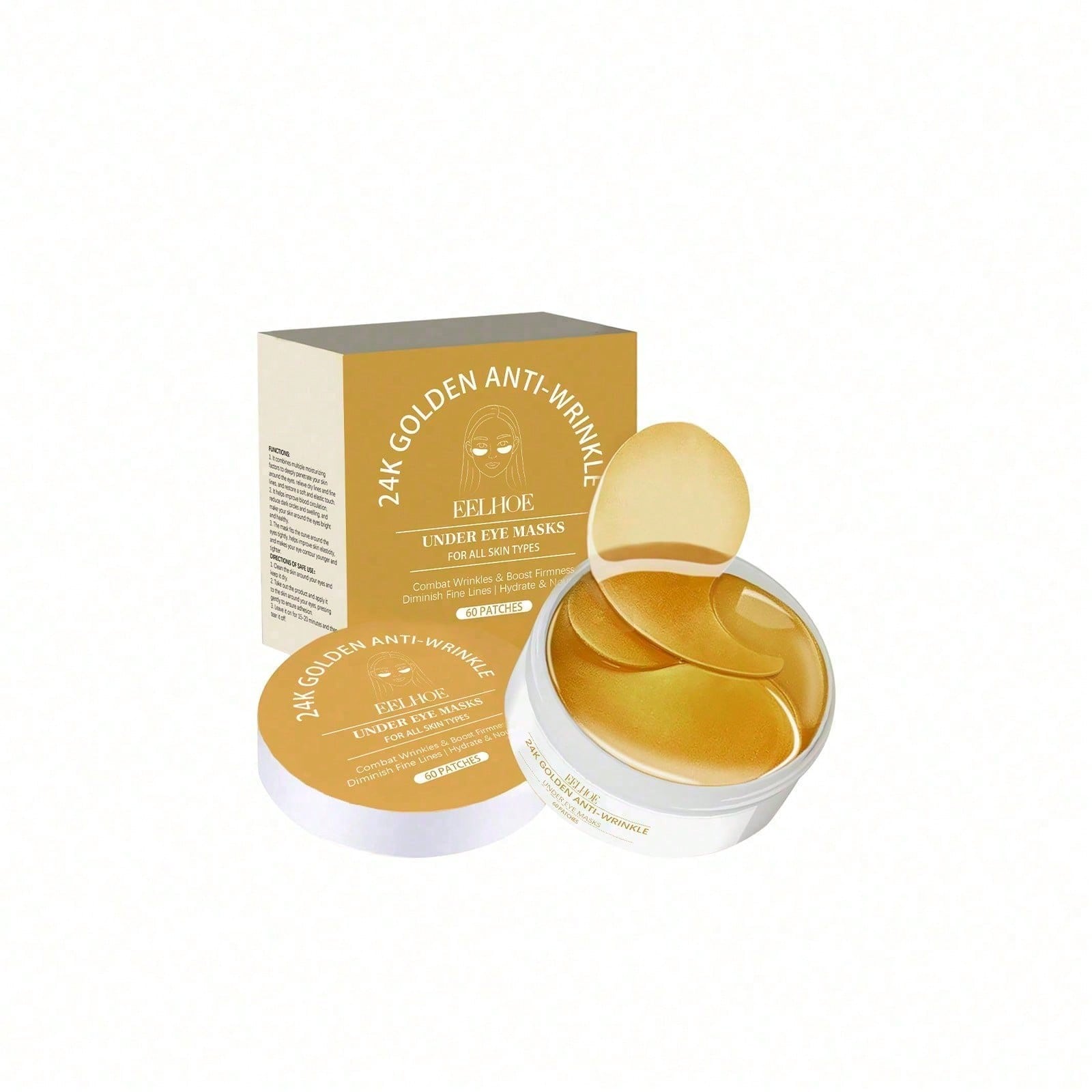 Mascarilla de Ojos de Oro 24K, - Luxury Skincare Lines reseña y precio